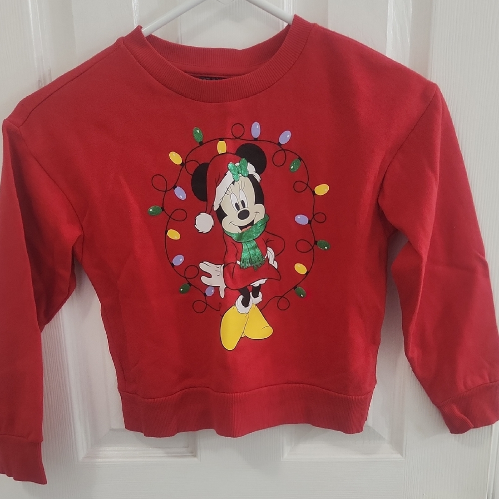 Red Mickey Mouse Holiday Sweatshirt